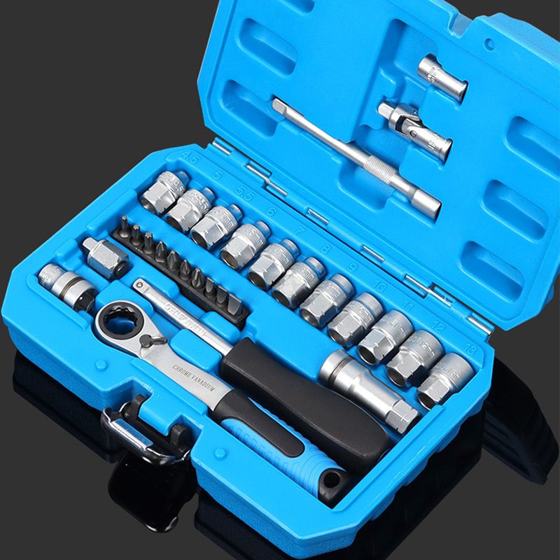 29pcs Ratchet Socket Wrench Kit – Car Repair & DIY 🛠️