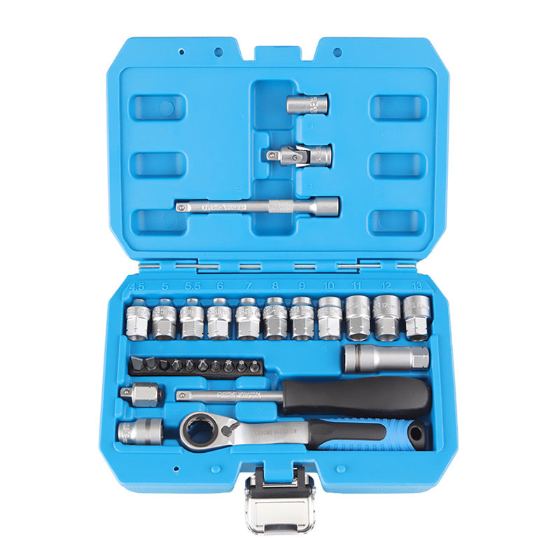 29pcs Ratchet Socket Wrench Kit – Car Repair & DIY 🛠️